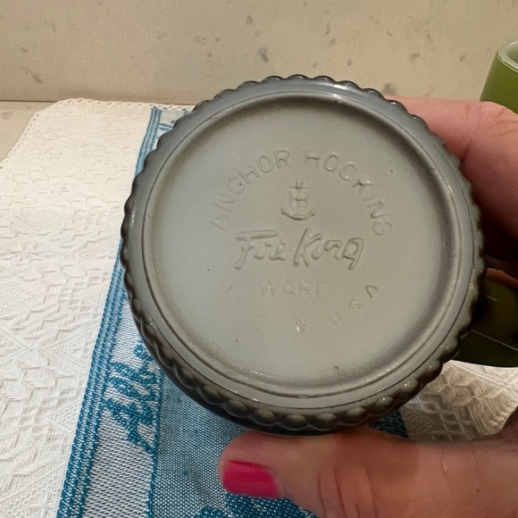 Vintage Anchor Hocking Fire King Ware coffee cups Made in USA  Set of 3 - Picture 3 of 13